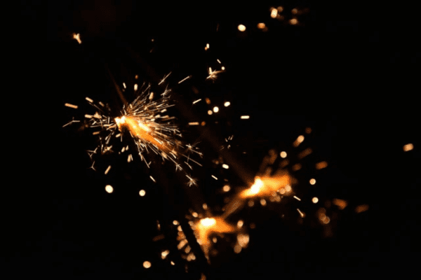 Fireworks display during Christmas in July at Milford