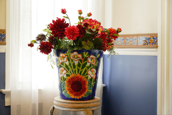 Beautiful floral arrangement at La Posada Milford hotel