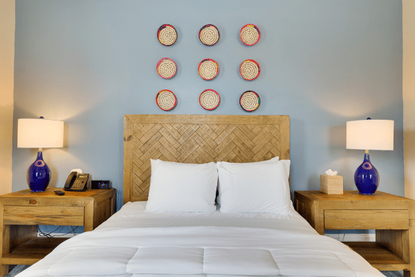 Elegant living area in Sacred Cenote Premium Queen Room at La Posada Milford hotel