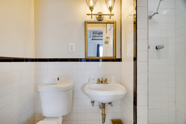 Clean bathroom in Sacred Cenote Premium Queen Room at La Posada Milford hotel