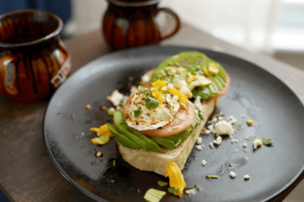Close-up of a delicious food dish served at La Posada Milford