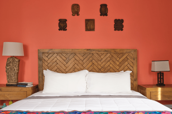 Cozy bedroom in Uxmal Premium King Room at La Posada Milford hotel